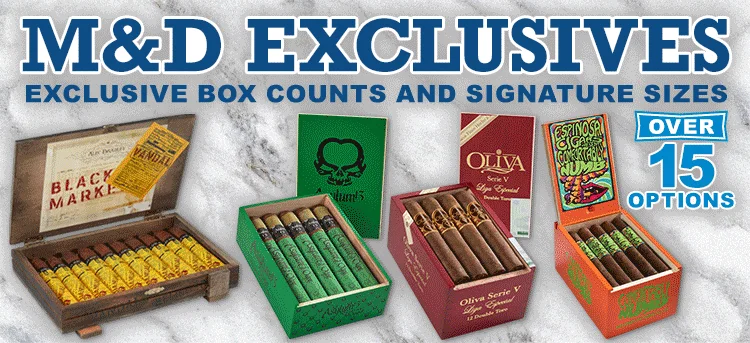 M&D Exclusives | Shop Exclusive Box Counts and Signature Sizes