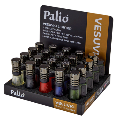 Palio Vesuvio Triple Torch Lighter Display