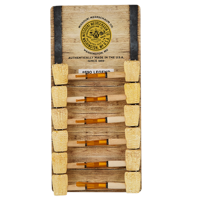 MO Meerschaum Legend Assorted Straight Pipe Display