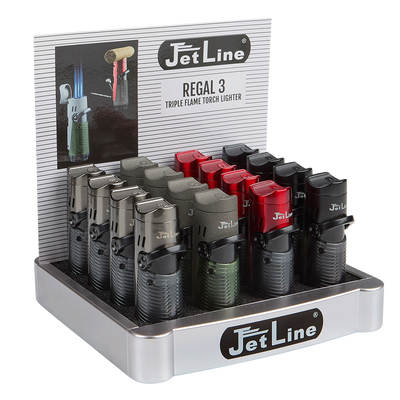 JetLine Regal Triple Torch Lighter Display