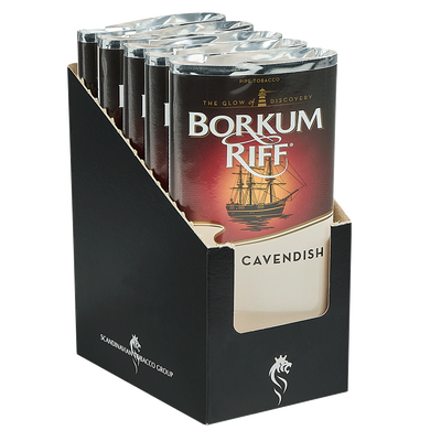 Borkum Riff Black Cavendish Pipe Tobacco Display