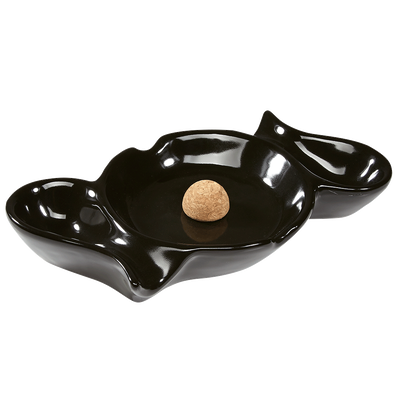 Black Ceramic Pipe Ashtray