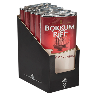 Borkum Riff Cherry Cavendish Pipe Tobacco Display