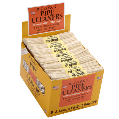BJ Long 6" Cotton Pipe Cleaner Display - Pack of 48