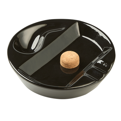 Black Ceramic Pipe Ashtray