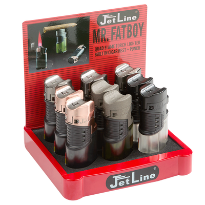 JetLine Mr. Fatboy Quad Torch Lighter Display